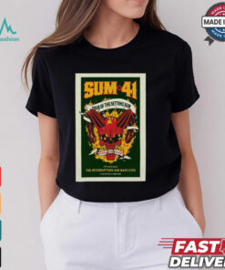 Official Poster Sum 41 Sept 28 2024 H E B Center Cedar Park TX t shirt