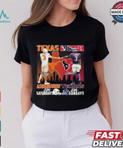 Official Quinn Ewers Texas Longhorns On Saturdays X CJ Stroud Houston Texans On Sundays Shirt