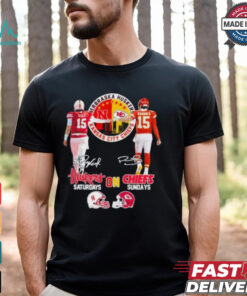 Official Raiola Mahomes Kc Chiefs X Nebraska Huskers On Saturdays On Sundays Shirt