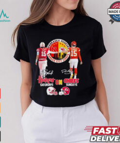 Official Raiola Mahomes Kc Chiefs X Nebraska Huskers On Saturdays On Sundays Shirt