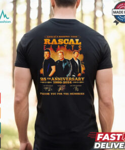 Official Rascal Flatts 25th Anniversary 1999 2024 Life Is A Highway Tour T Shirt