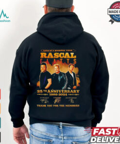 Official Rascal Flatts 25th Anniversary 1999 2024 Life Is A Highway Tour T Shirt