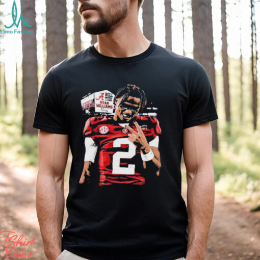 Official Ryan Williams 2 Alabama Crimson Tide NCAA Roll Tide Painting t shirt
