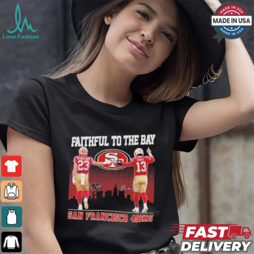 Official San Francisco 49ers Faithful To The Bay 2024 McCaffrey And Purdy T Shirt