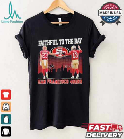 Official San Francisco 49ers Faithful To The Bay 2024 McCaffrey And Purdy T Shirt