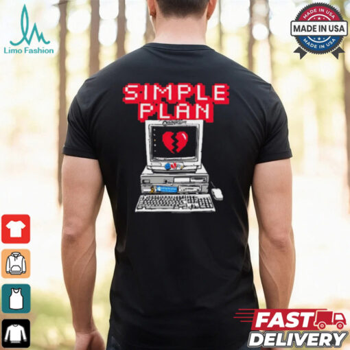 Official Simple Plan Computer 2024 t shirt