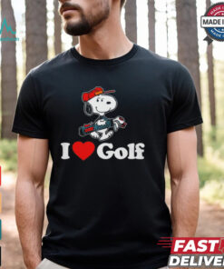 Official Snoopy I love golf T shirt