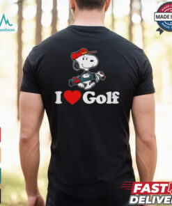 Official Snoopy I love golf T shirt