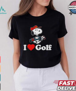 Official Snoopy I love golf T shirt