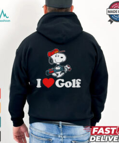 Official Snoopy I love golf T shirt