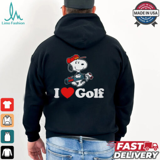 Official Snoopy I love golf T shirt