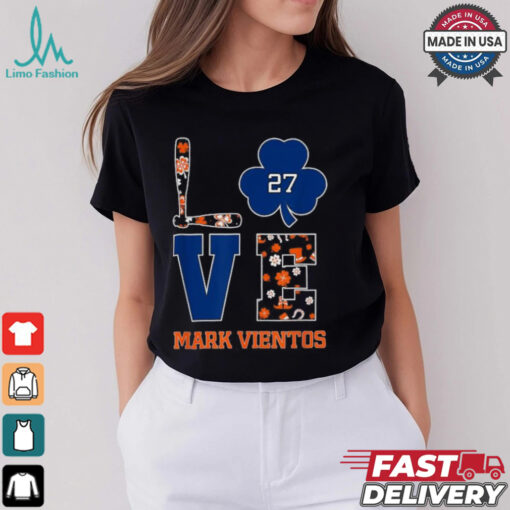 Official St patrick’s day love floral mark vientos new york baseball T shirt