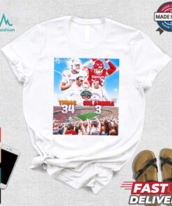 Official Texas LongHorns 34 – 3 Oklahoma Sooners Allstate Red River Rivalry 2024 Poster t shirt