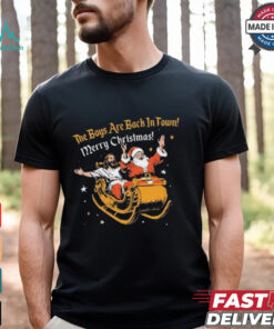 Official The Boys Are Back In Town Merry Christmas Shirt