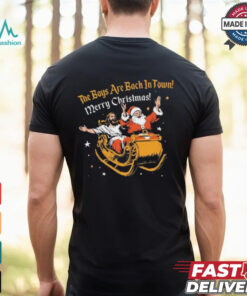 Official The Boys Are Back In Town Merry Christmas Shirt