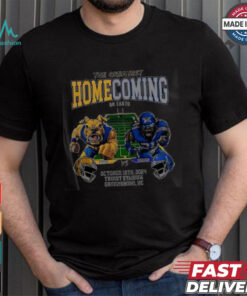 Official The Greatest homecoming on Earth North Carolina A and T Aggies vs Hampton Pirates mascot 2024 shirt
