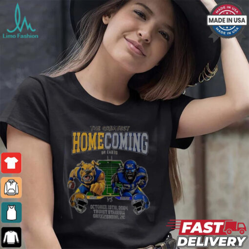Official The Greatest homecoming on Earth North Carolina A and T Aggies vs Hampton Pirates mascot 2024 shirt
