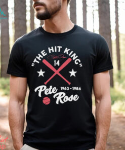 Official The Hit King Pete Rose Player Baseball 1963 1986 Shirt