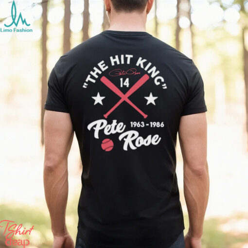 Official The Hit King Pete Rose Player Baseball 1963 1986 Shirt