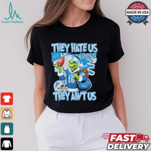 Official They Hate Us Because They Aint Us Detroit Lions Unisex T Shirt