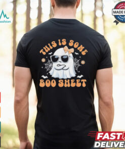 Official This Is Some Boo Sheet Womens Cute Ghost Halloween Shirt