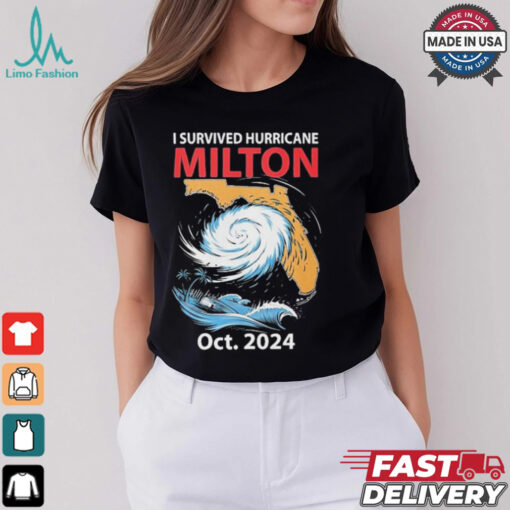 Official United State I Survived Hurricane Milton Oct 2024 Graphic t shirt