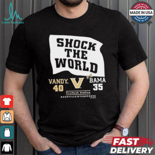 Official Vandy 40 35 Bama Vanderbilt Commodores Shock The World 2024 Shirt
