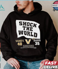 Official Vandy 40 35 Bama Vanderbilt Commodores Shock The World 2024 Shirt