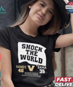 Official Vandy 40 35 Bama Vanderbilt Commodores Shock The World 2024 Shirt