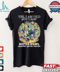 Official Yes, I’m Old But I Saw Green Bay Packers Super Bowl Champions Signatures Shirt