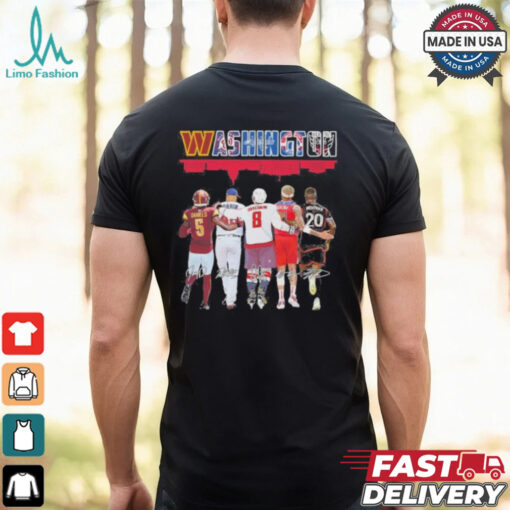 Official washington Players Daniels, Corbin, Ovechkin, Kuzma And Benteke Signatures Shirt