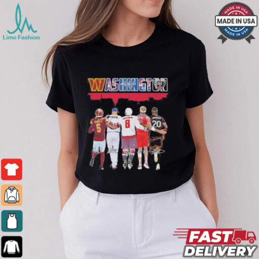 Official washington Players Daniels, Corbin, Ovechkin, Kuzma And Benteke Signatures Shirt