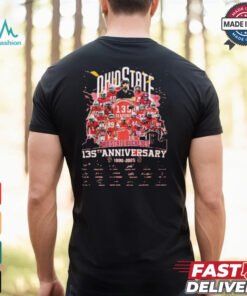 Ohio State Buckeyes 135th Anniversary 1890 2025 Signatures Shirt