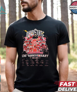 Ohio State Buckeyes 135th Anniversary 1890 2025 Signatures Shirt