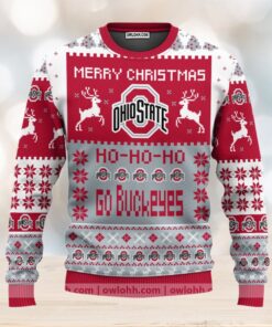 Ohio State Buckeyes Merry Christmas Ugly Christmas Sweaters