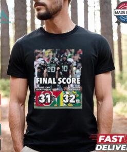 Oregon Ducks 32 31 Ohio State Buckeyes Football Final Score Shirt