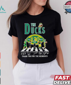 Oregon Ducks The Ducks Abbey Road thank you for the memories of 130 years signature shirt