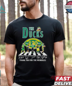 Oregon Ducks The Ducks Abbey Road thank you for the memories of 130 years signature shirt