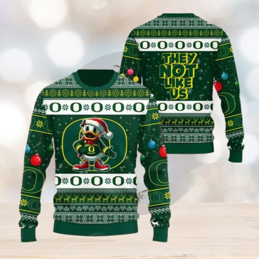 Oregon Ducks They Not Like Us Christmas Sweater1