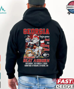 Original Georgia Bulldogs You’re Gonna Feel The Bulldog Bite Dawgs Beat Auburn 2024 Shirt