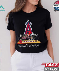 Original Los Angeles Angels MLB Horror Movies Halloween You Can’t Sit With Us 2024 Shirt