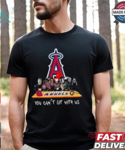 Original Los Angeles Angels MLB Horror Movies Halloween You Can’t Sit With Us 2024 Shirt