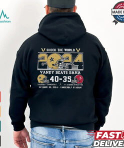 Original Shock The World 2024 Vandy Beats Bama Vanderbilt 40 35 Alabama Shirt