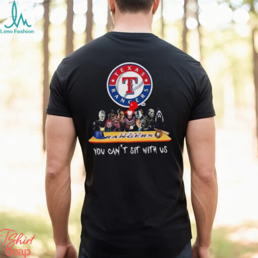 Original Texas Rangers MLB Horror Movies Halloween You Can’t Sit With Us 2024 Shirt