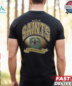 Orleans Saints Stoney Clover Lane x ’47 Black Glitter Rocker Retro Tubular T Shirt