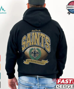 Orleans Saints Stoney Clover Lane x ’47 Black Glitter Rocker Retro Tubular T Shirt