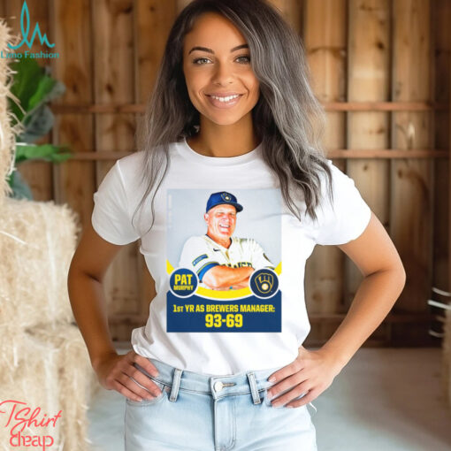 Pat Murphy 1st YR AS Brewers Manager 93 69 Poster t shirt