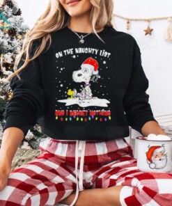 Peanut Snoopy’s Christmas On The Naughty List And I Regret Nothing shirt