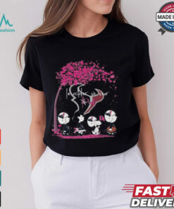 Peanuts Characters Houston Texans In October We Wear Pink 2024 Shirt