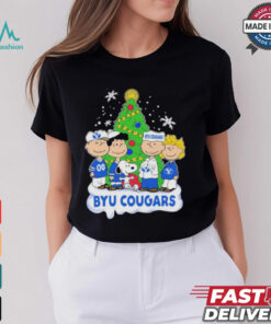 Peanuts Characters X Byu Cougars Christmas Shirt